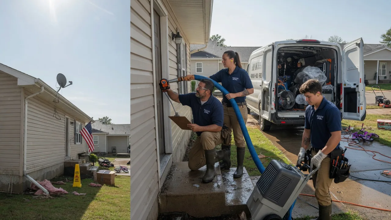 Ceiling Water Damage Restoration in Elkins, AR near me